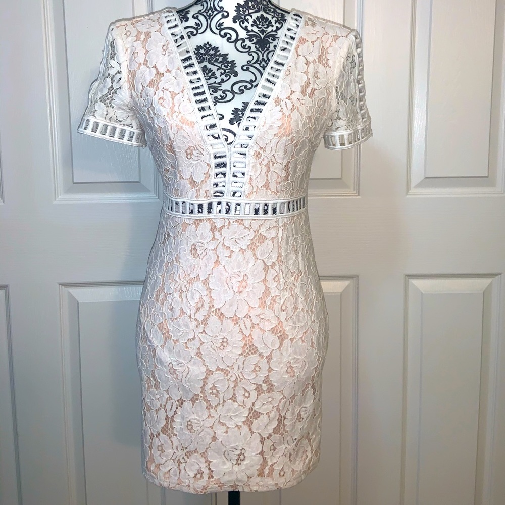 Lace white dress